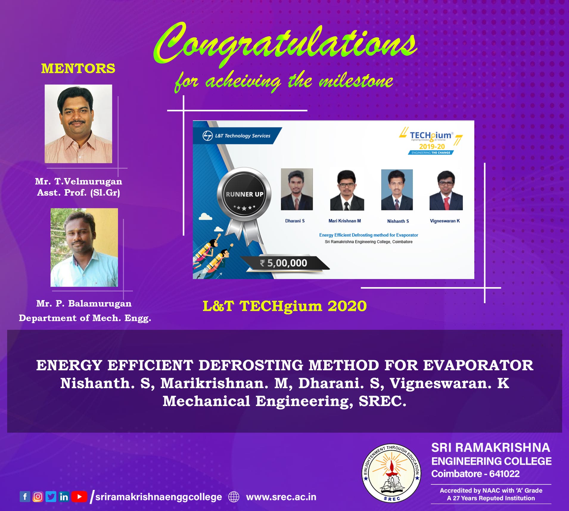 Gallery Sri Ramakrishna Engineering College